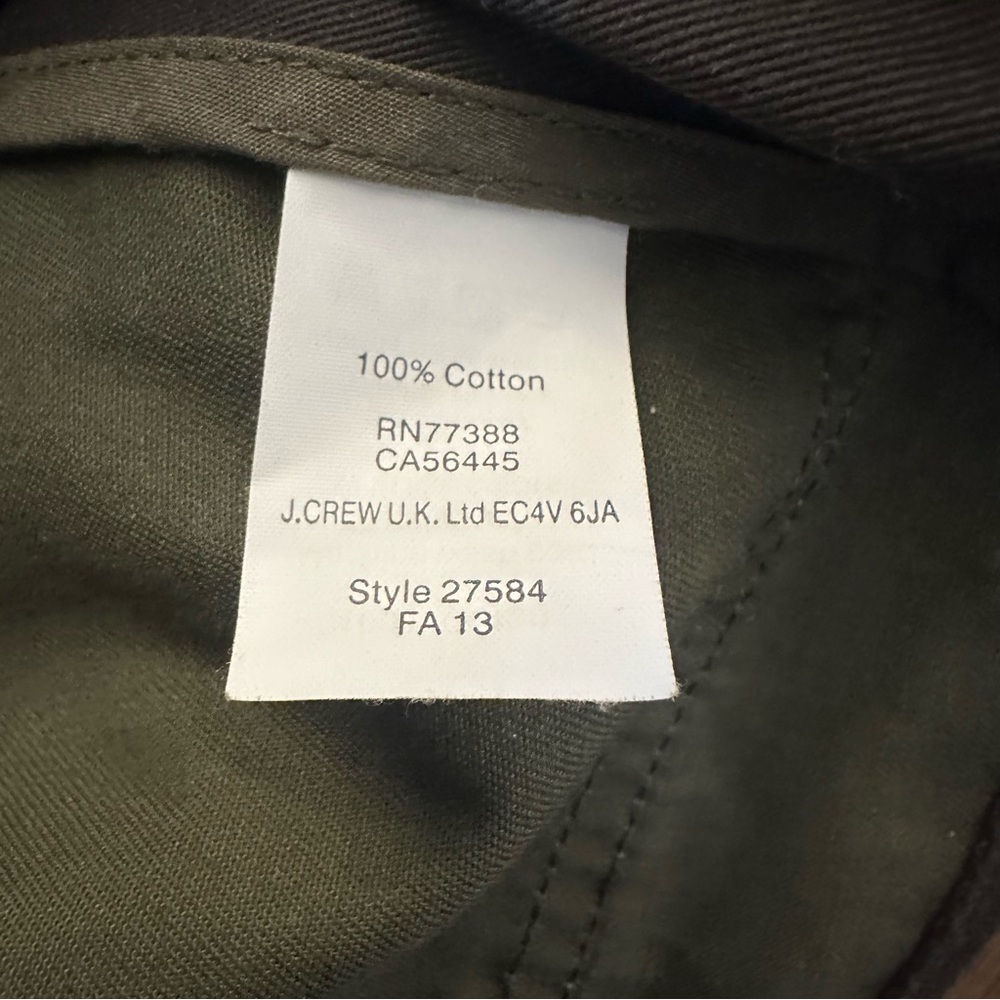 J Crew Downtown Field Jacket Size Small Mossy Brown Green Military - Picture 12 of 12